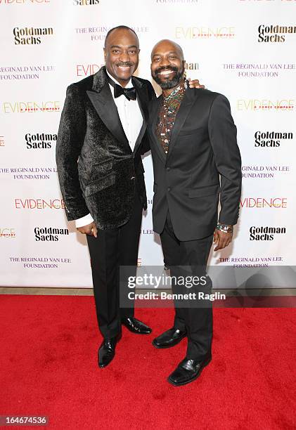 Reginald Van Lee and Ronald K. Brown attend the Evidence, A Dance Company 9th annual Torch Ball at The Plaza Hotel on March 25, 2013 in New York City.