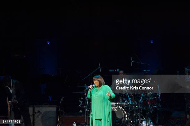 Patti Labelle performs during 6th Annual Performance Series of Legends at The John F. Kennedy Center for Performing Arts on March 25, 2013 in...