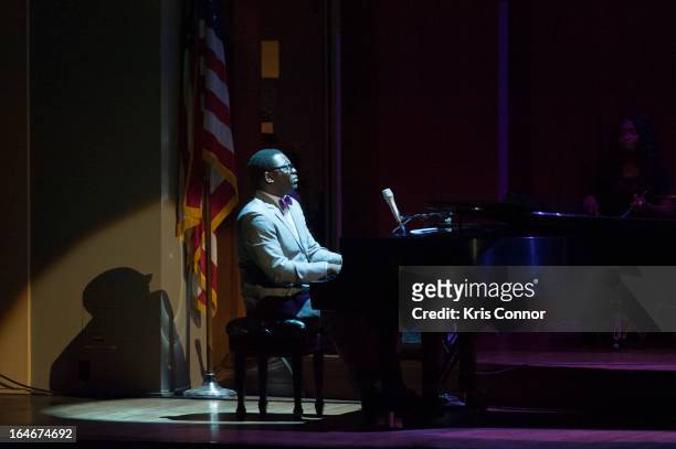 Jamar Jones performs during 6th Annual Performance Series of Legends at The John F. Kennedy Center for Performing Arts on March 25, 2013 in...