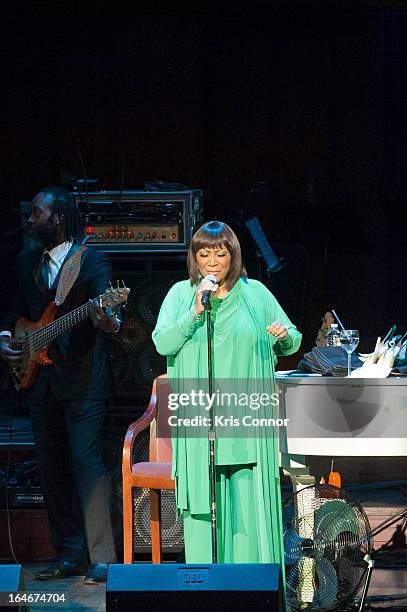 Patti Labelle performs during 6th Annual Performance Series of Legends at The John F. Kennedy Center for Performing Arts on March 25, 2013 in...