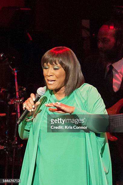 Patti Labelle performs during 6th Annual Performance Series of Legends at The John F. Kennedy Center for Performing Arts on March 25, 2013 in...