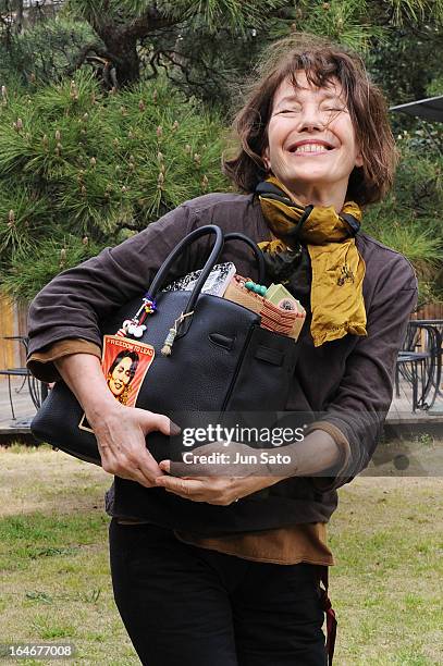 Singer Jane Birkin attends the 'Jane Birkin sings Serge Gainsbourg "VIA JAPAN"' press conference at L'Institut Franco-Japonais de Tokyo on March 26,...