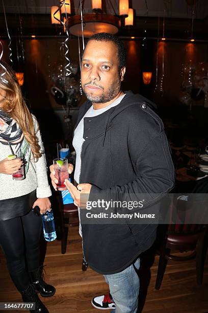 No I.D. Attends Remy Martin V Celebrates Big Sean's 25th Birthday Dinner at Wolfgang's Steakhouse on March 25, 2013 in Beverly Hills, California.