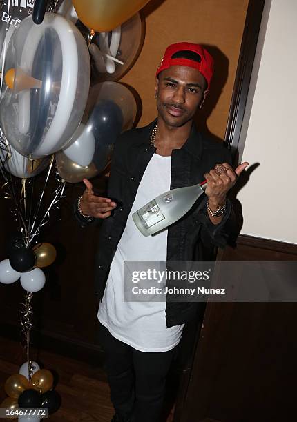 Big Sean attends Remy Martin V Celebrates Big Sean's 25th Birthday Dinner at Wolfgang's Steakhouse on March 25, 2013 in Beverly Hills, California.