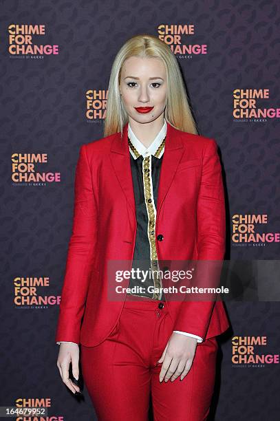 Iggy Azalea attends a press conference to announce "The Sound Of Change Live", a global concert event, at the Soho Hotel on March 26, 2013 in London,...