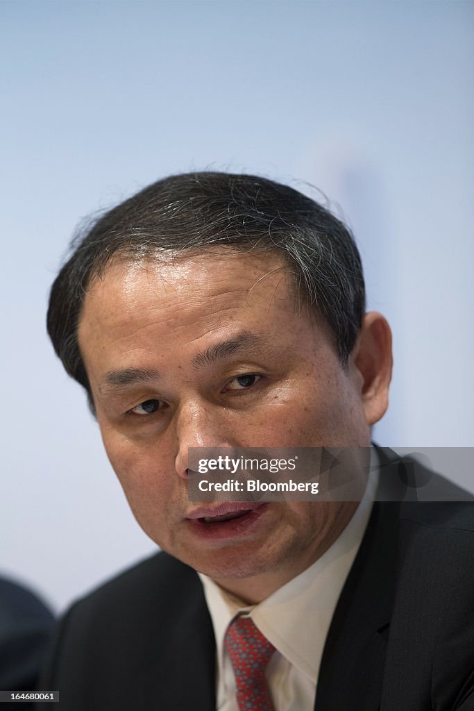 Warren Yan Wu Yan, chairman of People's Insurance Company of China Ltd. , speaks ...