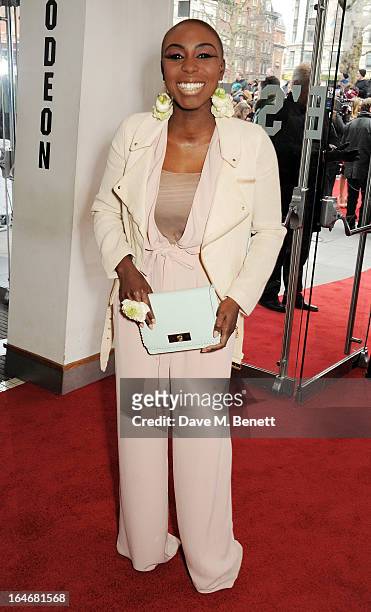 Laura Mvula attends The Prince's Trust & Samsung Celebrate Success Awards at Odeon Leicester Square on March 26, 2013 in London, England.