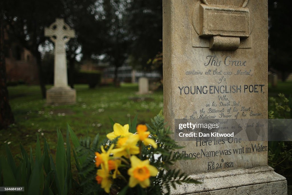 Rome's Non Catholic Cemetery, The Final Resting Place Of Poets Shelley And Keats