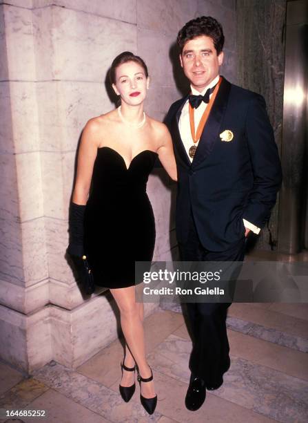 Model Marla Hanson and writer Jay McInerney attend "A Decade of Literary Lions: The Pride of the New York Public Library" Gala to Benefit the New...
