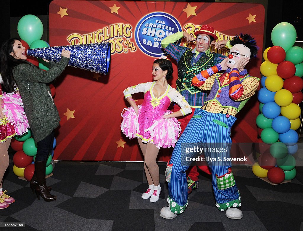 Bethenny Frankel And Family Attend Ringling Bros. And Barnum & Bailey Built To Amaze! At Barclay Center, Brooklyn, NY
