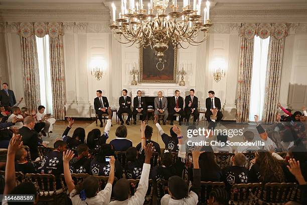 Sam Kass , Assistant White House Chef and Executive Director of first lady Michelle Obama's health program 'Let's Move!,' hosts a question-and-answer...