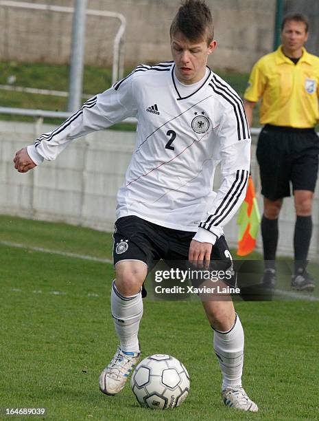 David Kammerbauer of Germany during the International Friendly match between U16 Germany and U16 Chile on March 26, 2013 in La Roche-sur-Yon, France.