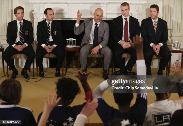 Sam Kass , Assistant White House Chef and Executive Director of first lady Michelle Obama's health program "Let's Move!," hosts a question-and-answer...