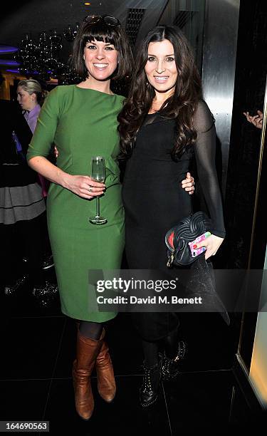 Dawn Porter and Grace Woodward at W London - Leicester Square for the launch of Gizzi Erskine's remix of the W Rock Tea and her book 'Skinny Weeks...