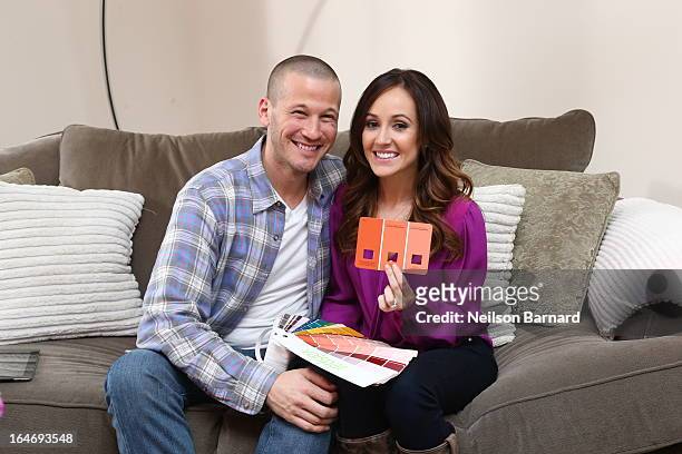 Rosenbaum and Ashley Hebert join Valspar Paint to launch the Valspar Color Project video series benefitting Habitat for Humanity on February 16, 2013...