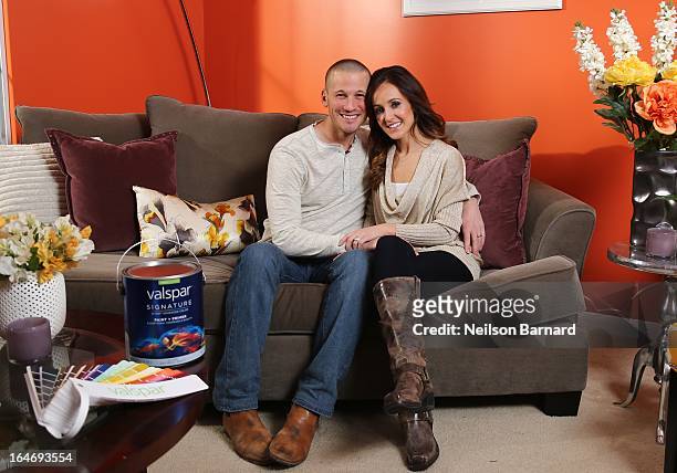 Rosenbaum and Ashley Hebert join Valspar Paint to launch the Valspar Color Project video series benefitting Habitat for Humanity on February 16, 2013...