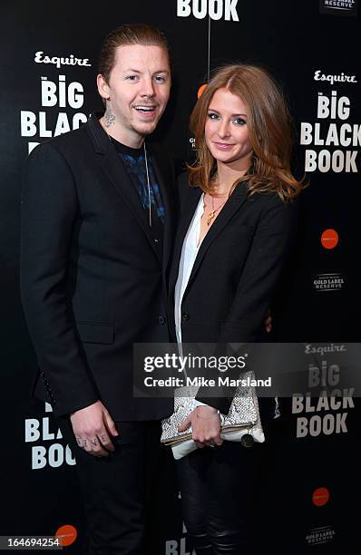 Millie Mackintosh and Professor Green attend Esquire's Little Black Book party at Sushi Samba on March 26, 2013 in London, England.