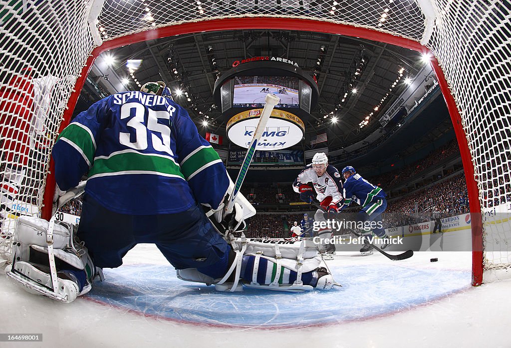 Columbus Blue Jackets v Vancouver Canucks