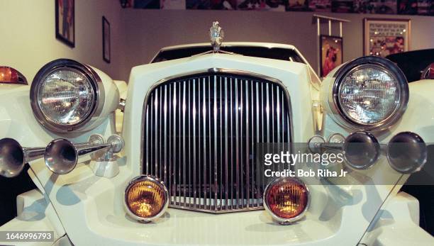 Front end view of Performer Diana Ross 1986 Lincoln Excelerator Limosine at Cars and Guitars Rock and Roll exhibit, June 26, 2001 at Petersen...