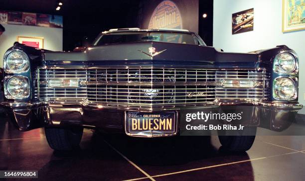 Cadillac that was used on the cover of the Eric Clapton and B B King album Riding With the King at the Cars and Guitars Rock and Roll exhibit, June...