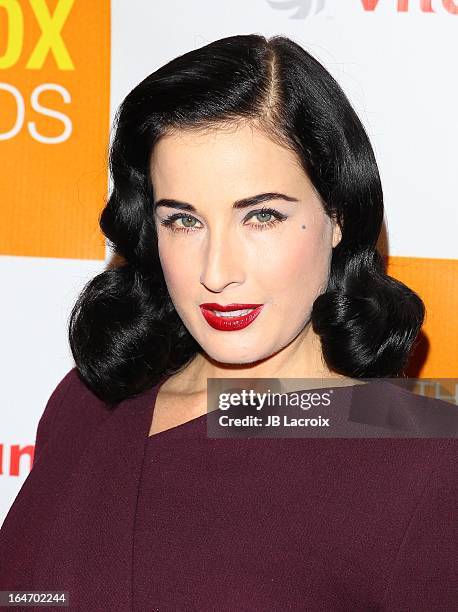 Dita Von Teese attends the book launch party for "The Beauty Detox Foods" at Smashbox West Hollywood on March 26, 2013 in West Hollywood, California.