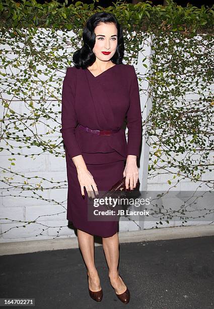 Dita Von Teese attends the book launch party for "The Beauty Detox Foods" at Smashbox West Hollywood on March 26, 2013 in West Hollywood, California.