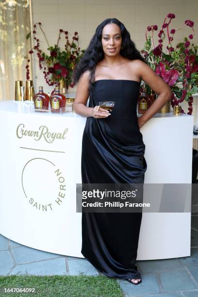 Crown Royal and Solange Knowles for Saint Heron celebrate partnership on August 28, 2023 in Los Angeles, California.