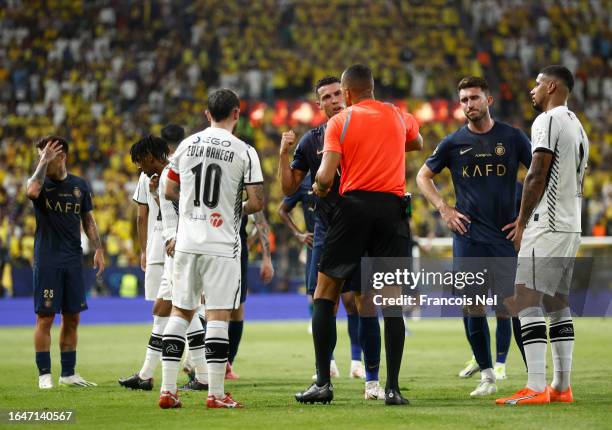 Al-Nassr captain Ronaldo filmed shouting at match referee, shoving Shabab Al-Ahli  staff member at half-time