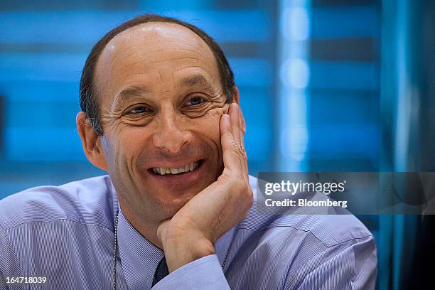 Kenneth "Ken" Jacobs, chief executive officer of Lazard Ltd., smiles during an interview in New York, U.S., on Wednesday, March 27, 2013. Lazard Ltd....