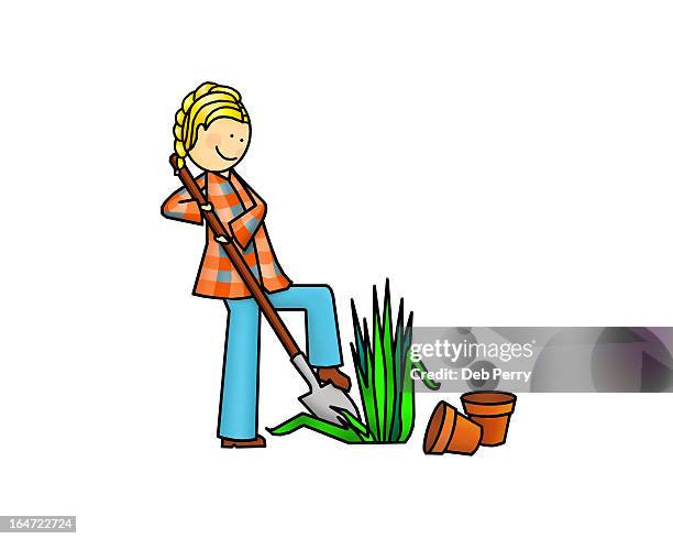 dividing plants - traverse city stock illustrations