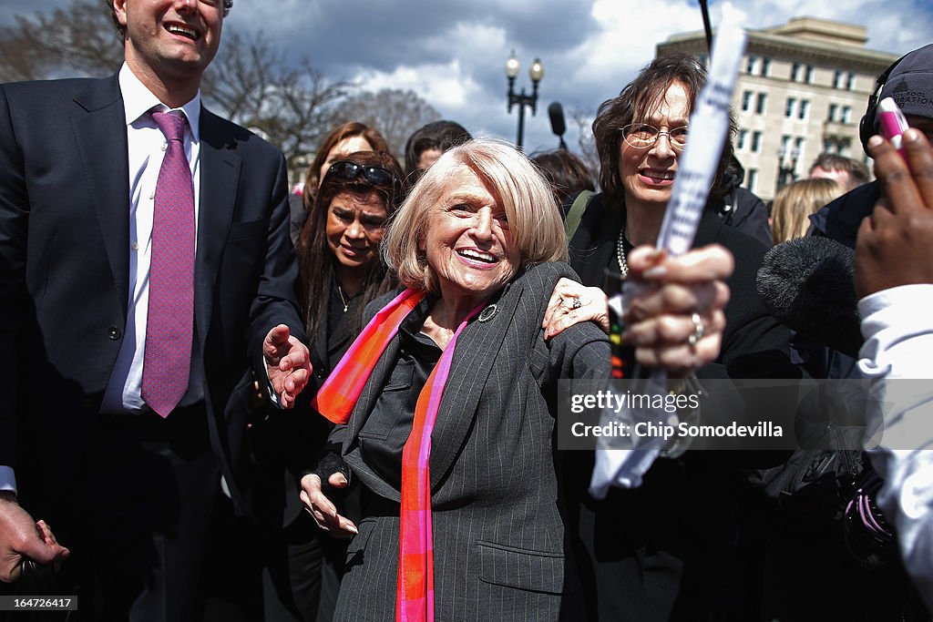 Supreme Court Hears Arguments On California's Prop 8 And Defense Of Marriage Act