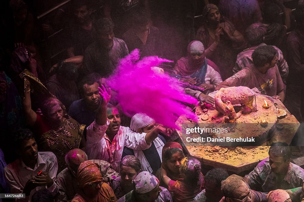 Hindus Celebrate Holi In India