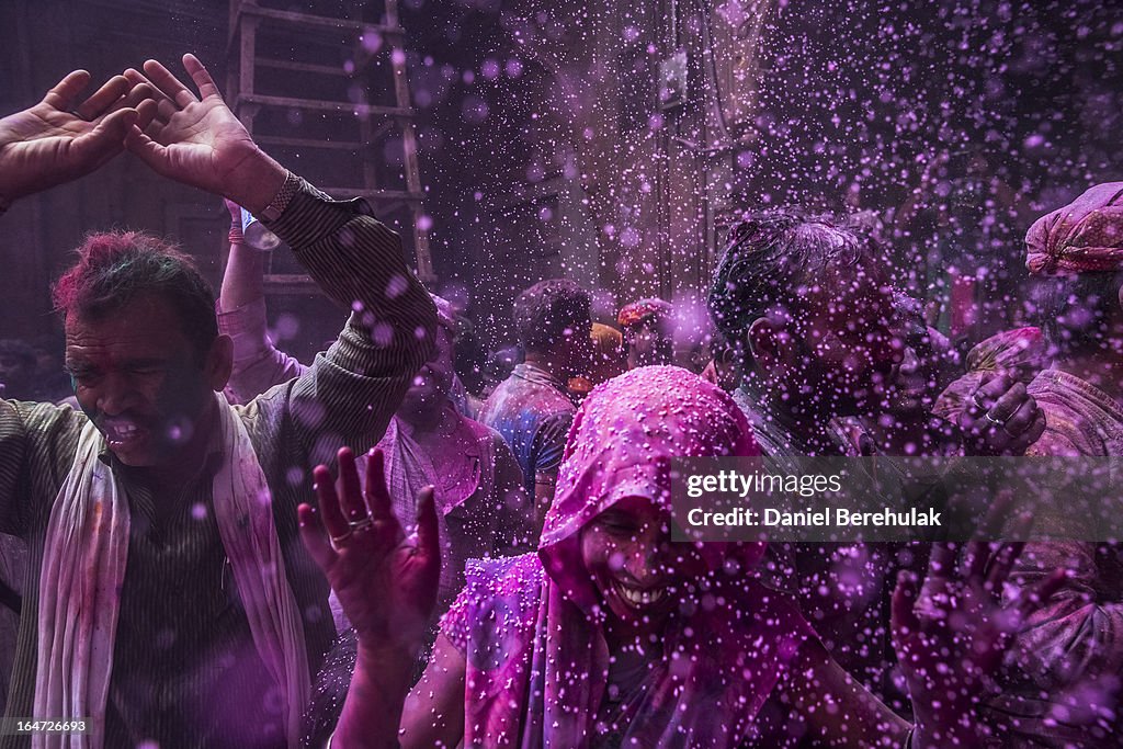 Hindus Celebrate Holi In India