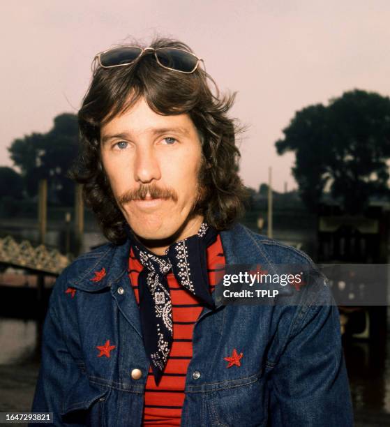 American musician John Densmore, of the American rock band The Doors, poses for a portrait in London, England, August 27, 1970.