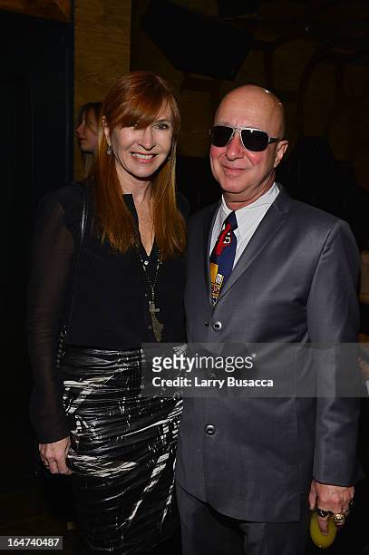 Nicole Miller and Paul Shaffer attends the DuJour Magazine Spring 2013 Issue Celebration at The Darby on March 27, 2013 in New York City.