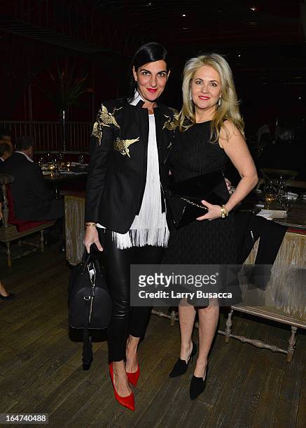 Cornelia Guest and guest attend the DuJour Magazine Spring 2013 Issue Celebration at The Darby on March 27, 2013 in New York City.