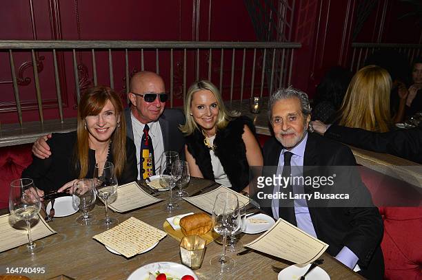 Nicole Miller, Paul Shaffer and guests attend the DuJour Magazine Spring 2013 Issue Celebration at The Darby on March 27, 2013 in New York City.