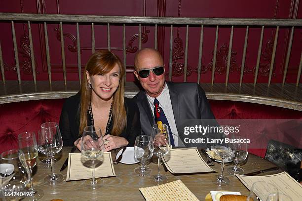 Nicole Miller and Paul Shaffer attends the DuJour Magazine Spring 2013 Issue Celebration at The Darby on March 27, 2013 in New York City.