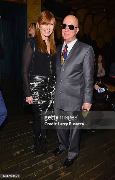 Nicole Miller and Paul Shaffer attends the DuJour Magazine Spring 2013 Issue Celebration at The Darby on March 27, 2013 in New York City.