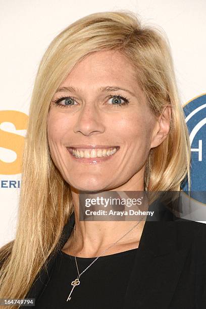 Deirdre Gurney attends the HRTS "Non-Scripted Hitmakers" luncheon panel at The Beverly Hilton Hotel on March 27, 2013 in Beverly Hills, California.