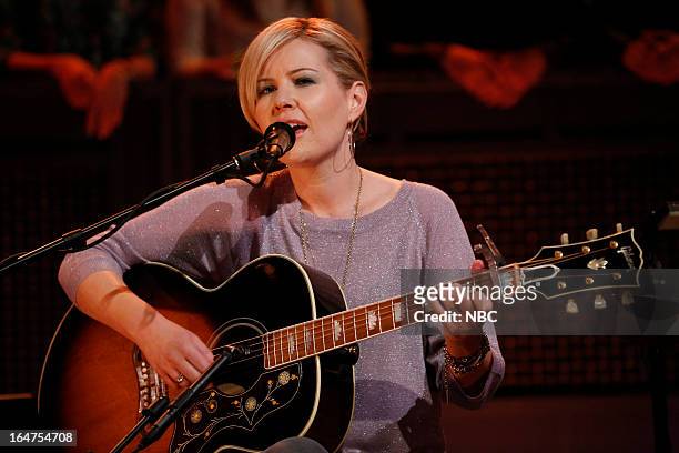 Episode 807 -- Pictured: Musical guest Dido performs on March 27, 2013 --