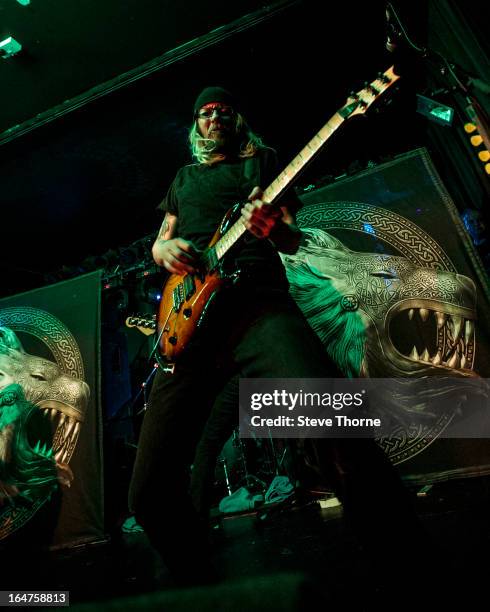 Grahame Leslie of British Lion performs on stage on March 27, 2013 in Birmingham, England.