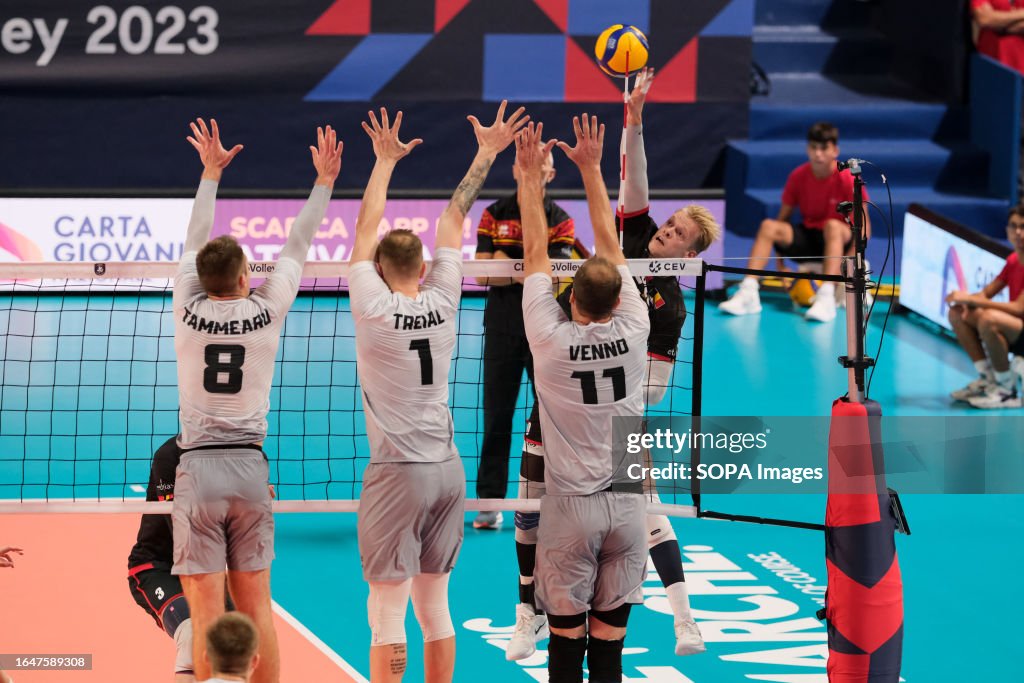 (R to L) Mathijs Desmet of Belgium, Oliver Venno, Henri...