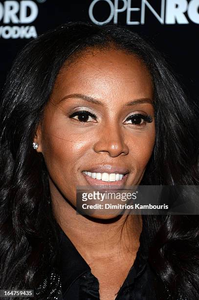 Author June Ambrose attends The Cinema Society and Jaeger-LeCoultre screening of Open Road Films' "The Host" at Tribeca Grand Hotel on March 27, 2013...