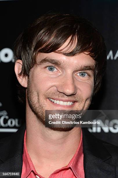 Actor Lee Hardee attends The Cinema Society and Jaeger-LeCoultre screening of Open Road Films' "The Host" at Tribeca Grand Hotel on March 27, 2013 in...