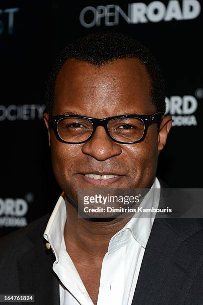 Geoffrey Fletcher attends The Cinema Society and Jaeger-LeCoultre screening of Open Road Films' "The Host" at Tribeca Grand Hotel on March 27, 2013...