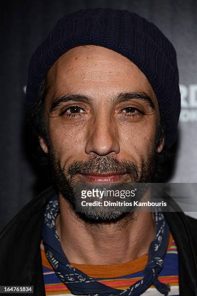 Carlos Leon attends The Cinema Society and Jaeger-LeCoultre screening of Open Road Films' "The Host" at Tribeca Grand Hotel on March 27, 2013 in New...