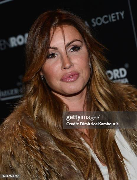 Rachel Uchitel attends The Cinema Society & Jaeger-LeCoultre screening of Open Road Films' "The Host" at Tribeca Grand Hotel on March 27, 2013 in New...