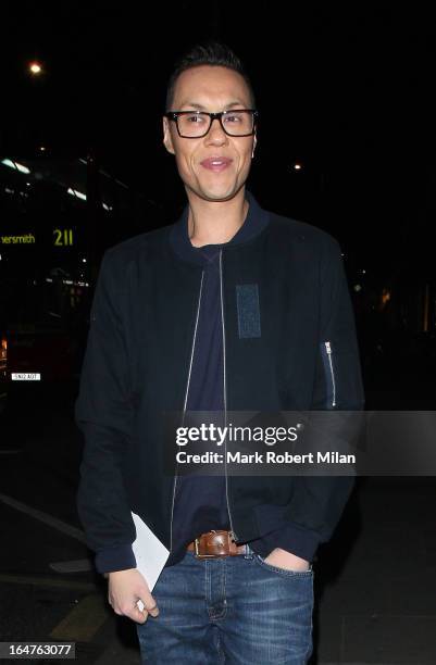 Gok Wan at 151 Kings Road on March 27, 2013 in London, England.