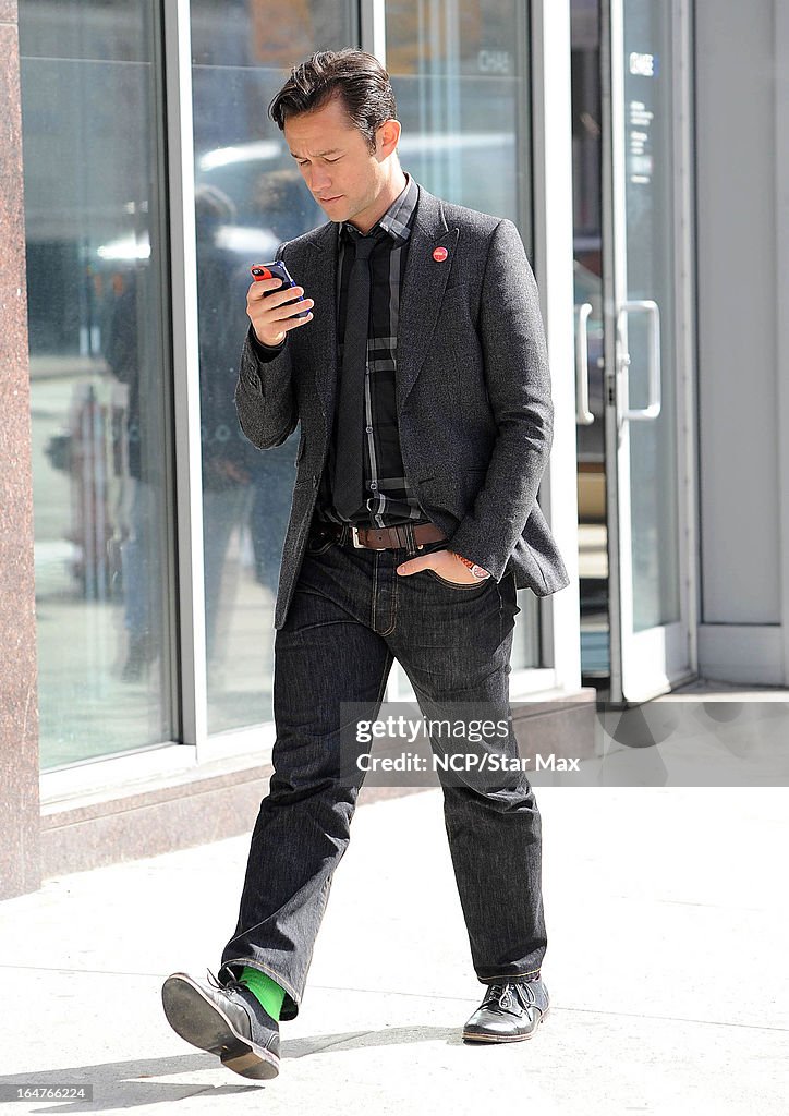 Celebrity Sightings In New York - March 27, 2013